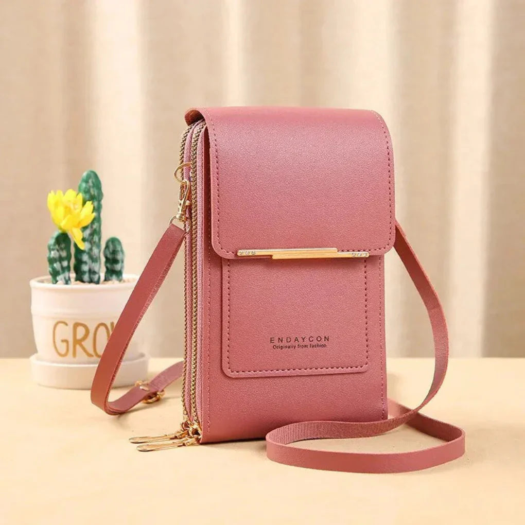 Bolso de hombro con pantalla táctil para mujer