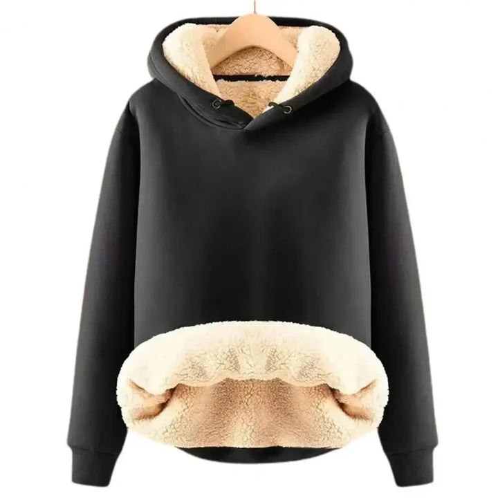 Sudadera con capucha para mujer, suave y cálida, con un cómodo forro polar