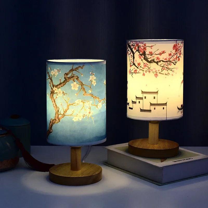 SakuraLume | Lámpara de Mesa Japandi con Elegancia