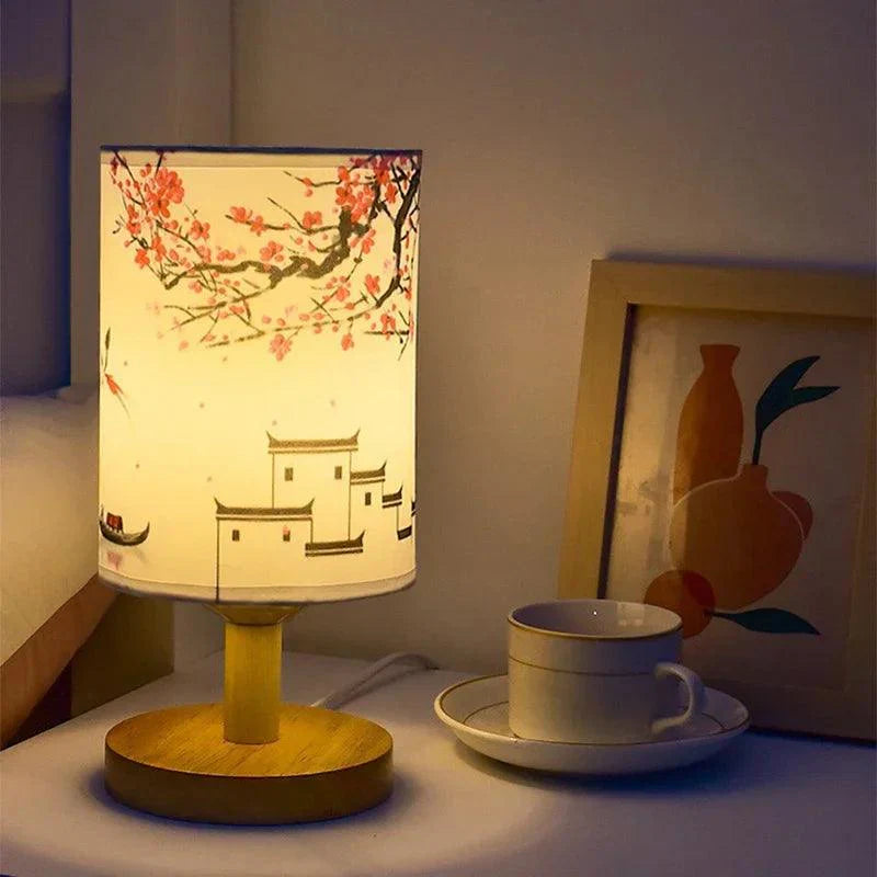 SakuraLume | Lámpara de Mesa Japandi con Elegancia
