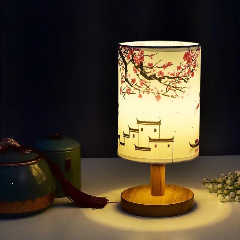 SakuraLume | Lámpara de Mesa Japandi con Elegancia