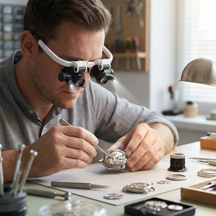 Lensora - Gafas de aumento portátiles manos libres con LED