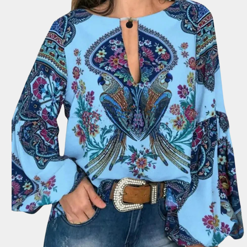 Blusa floral ligera para mujer: elegancia fresca para los días cálidos