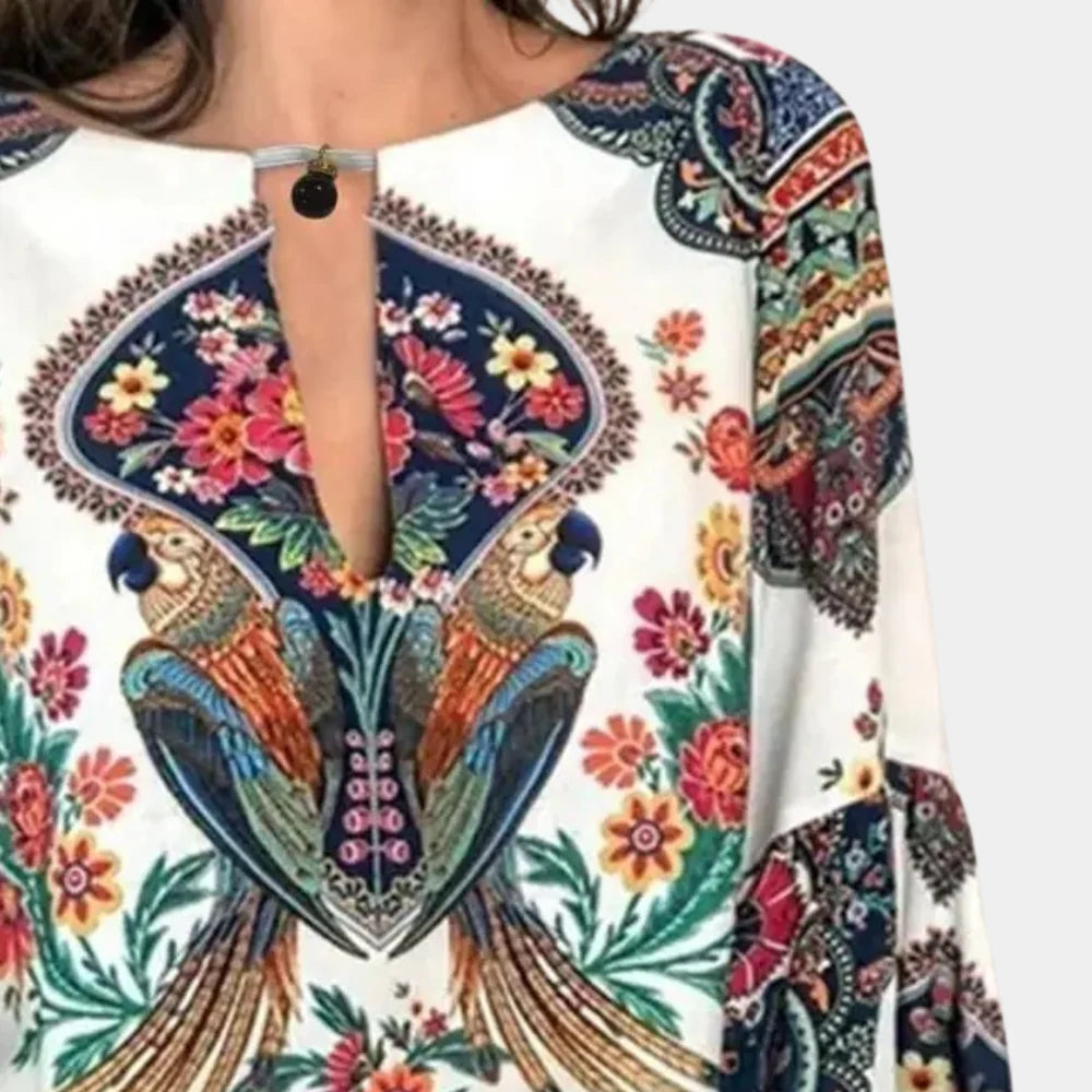 Blusa floral ligera para mujer: elegancia fresca para los días cálidos