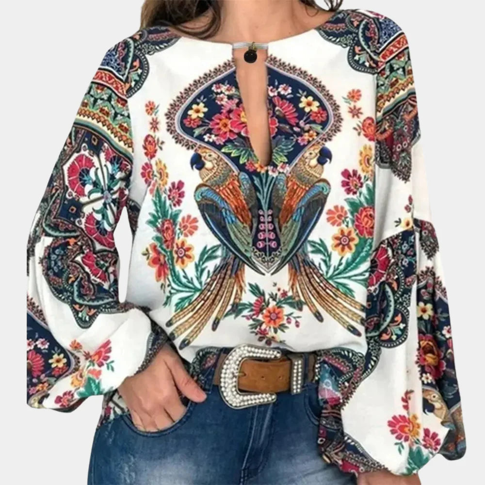 Blusa floral ligera para mujer: elegancia fresca para los días cálidos