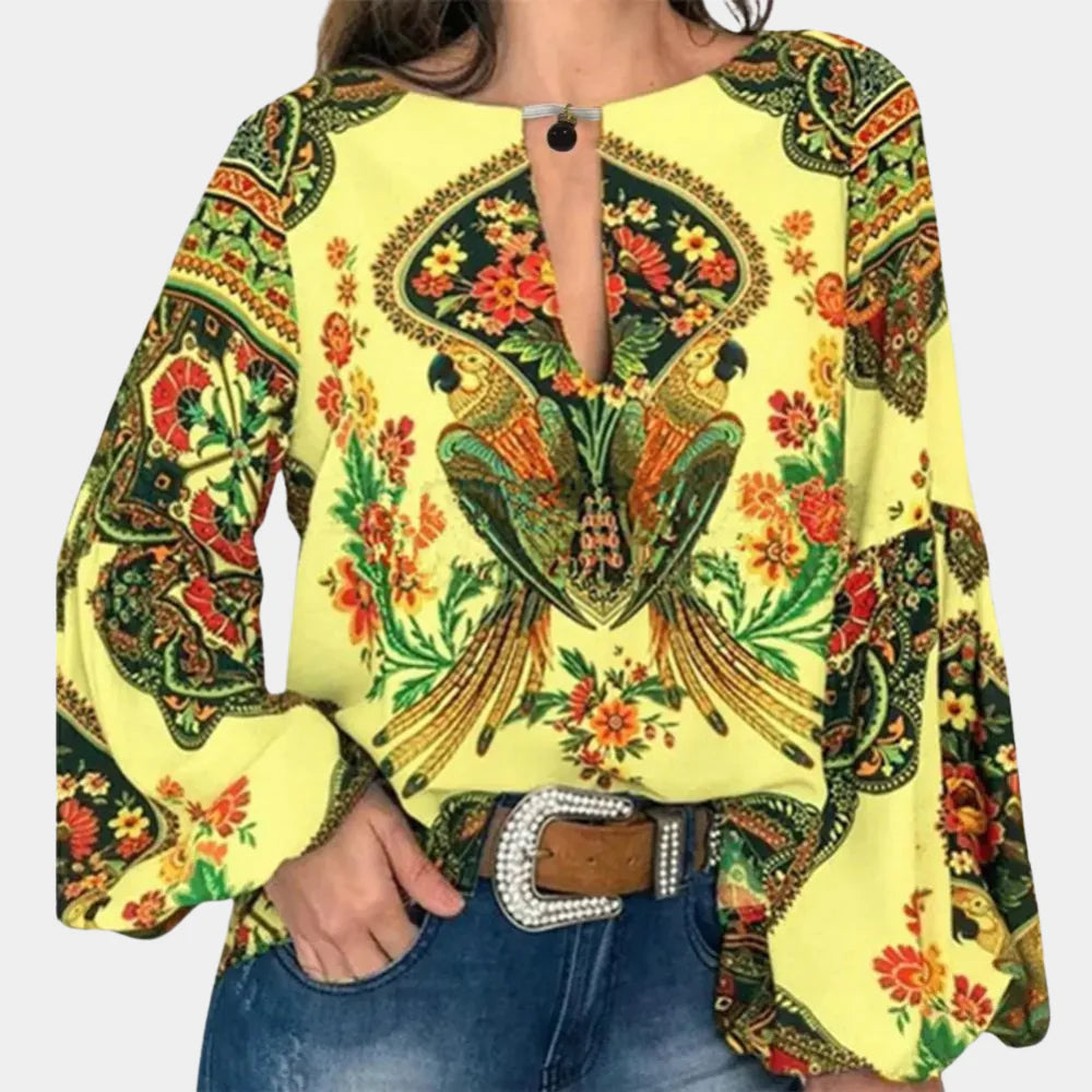 Blusa floral ligera para mujer: elegancia fresca para los días cálidos