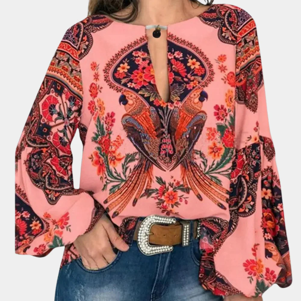 Blusa floral ligera para mujer: elegancia fresca para los días cálidos