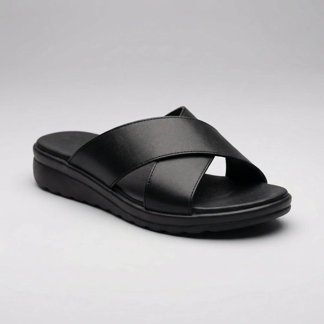 Lumastep - Sandalias de plataforma con tiras cruzadas