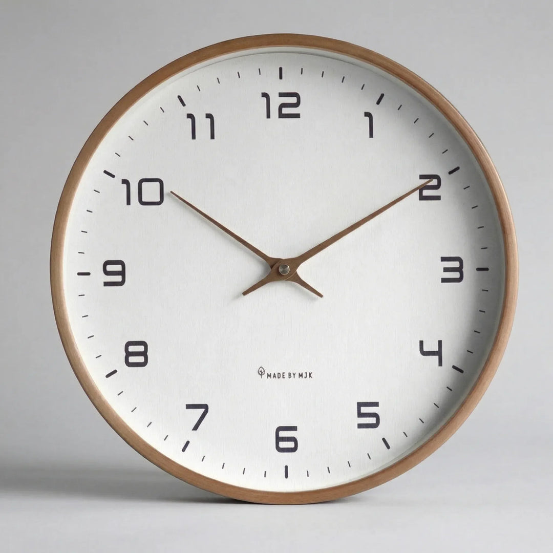 Lunvik - Reloj de pared redondo minimalista escandinavo