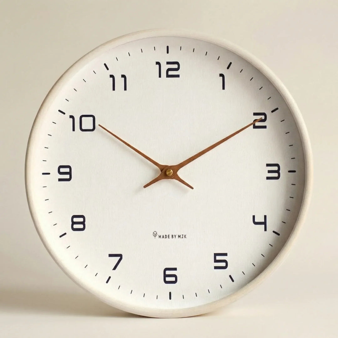Lunvik - Reloj de pared redondo minimalista escandinavo