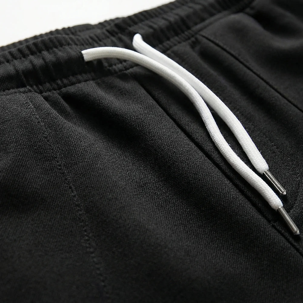 Luxtrend - Pantalones de pierna recta con cintura elástica