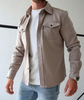 Camisa de manga larga con bolsillos para hombre