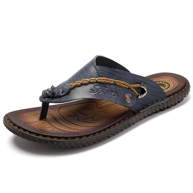 Chanclas Levi de piel con estilo para hombre