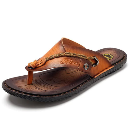 Chanclas Levi de piel con estilo para hombre