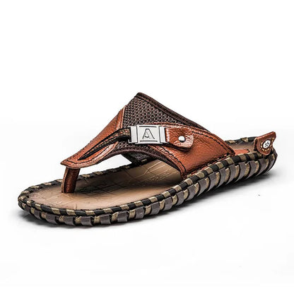 Chanclas Levi de piel con estilo para hombre