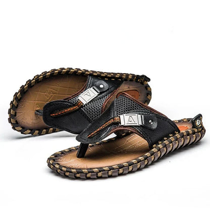 Chanclas Levi de piel con estilo para hombre