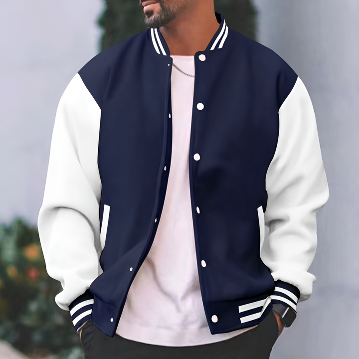 Chaqueta de béisbol informal de hombre para otoño