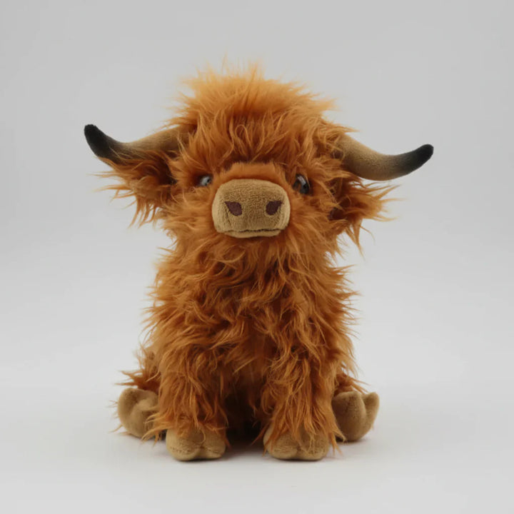 Moovlyn - Peluche de vaca de las Tierras Altas de pelo largo