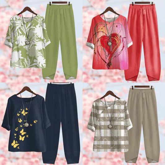 Conjunto de dos piezas Vintage Floral