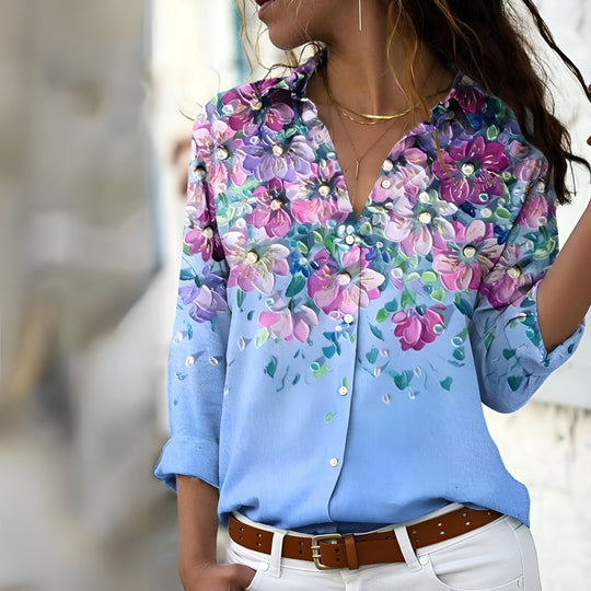 Blusa estampada casual para mujer