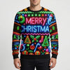 Suéter de Navidad Gráfico Neón para Hombre
