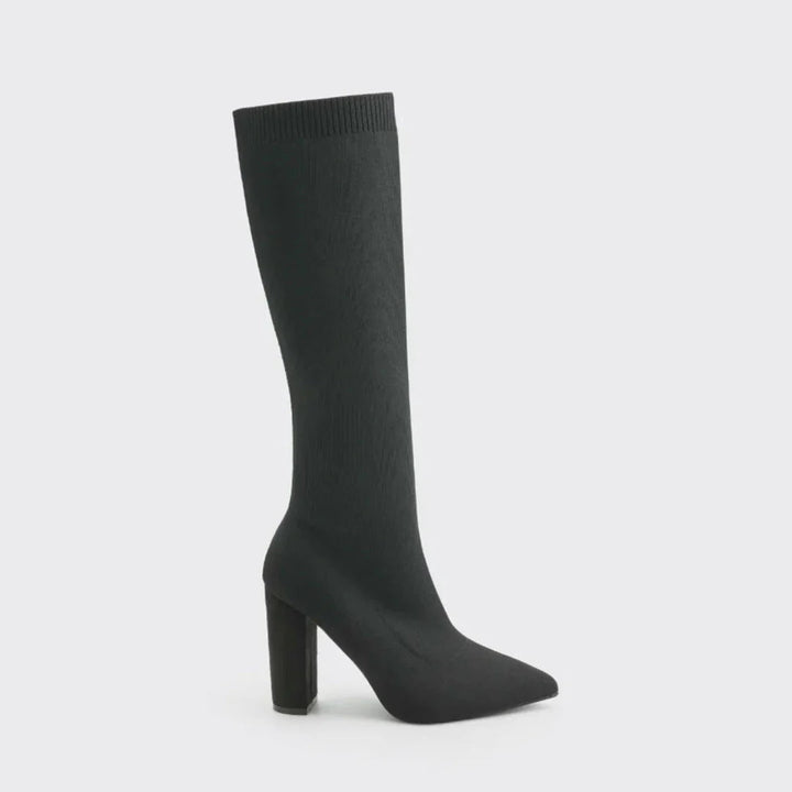 Botas elásticas hasta la rodilla para mujer
