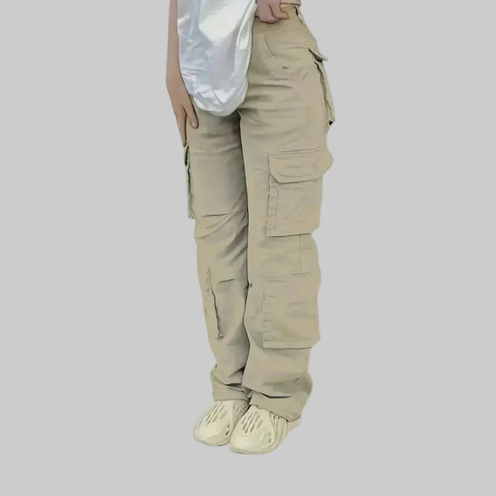 Pantalones Cargo de Cintura Alta para Mujeres