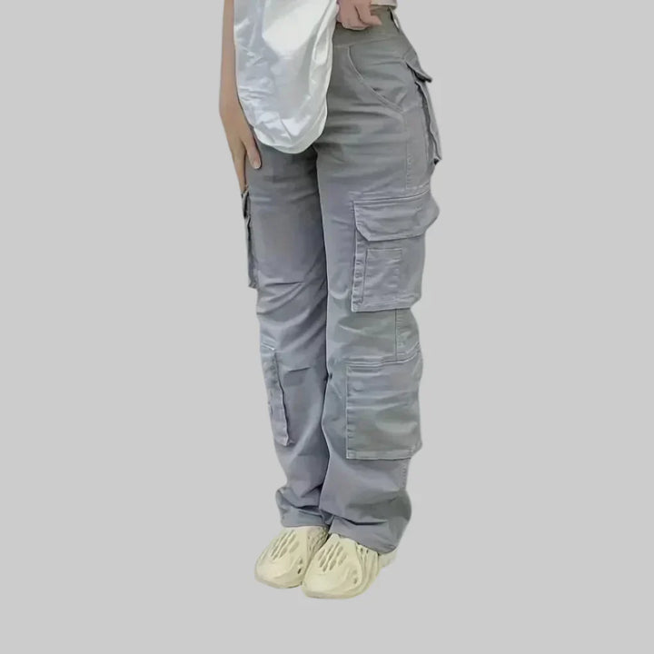 Pantalones Cargo de Cintura Alta para Mujeres