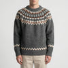 Suéter Pullover Cuello Redondo Fair Isle para Hombres