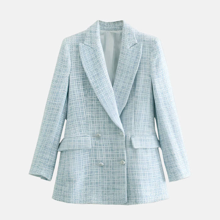 Blazer de Tweed Elegante para Mujeres
