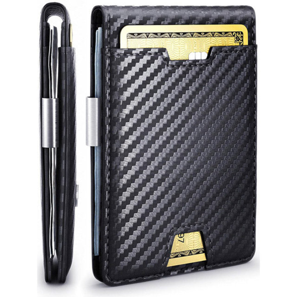 Cartera Slim RFID con Clip para Dinero