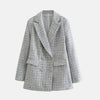 Blazer de Tweed Elegante para Mujeres