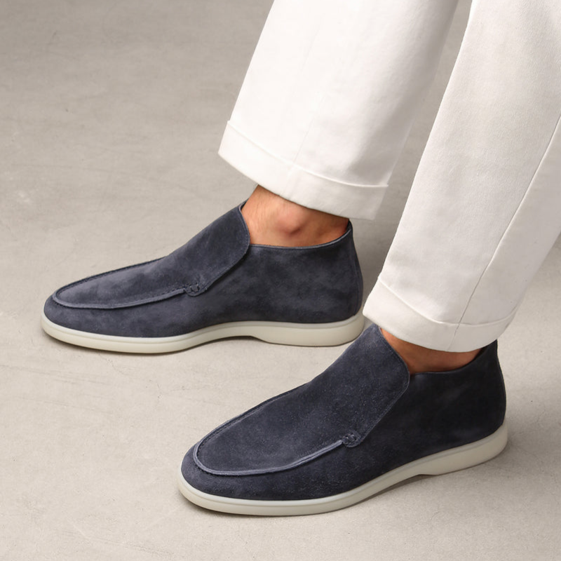 Mocasines Elegantes de Ante de Ternera para Hombre: Estilo Sofisticado y Comodidad Excepcional