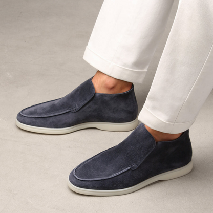 Mocasines Elegantes de Ante de Ternera para Hombre: Estilo Sofisticado y Comodidad Excepcional