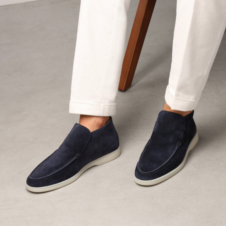 Elegante botín de ante para hombre
