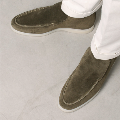 Mocasines Elegantes de Ante de Ternera para Hombre: Estilo Sofisticado y Comodidad Excepcional