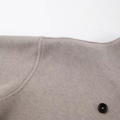 Abrigo de lana vintage para mujer