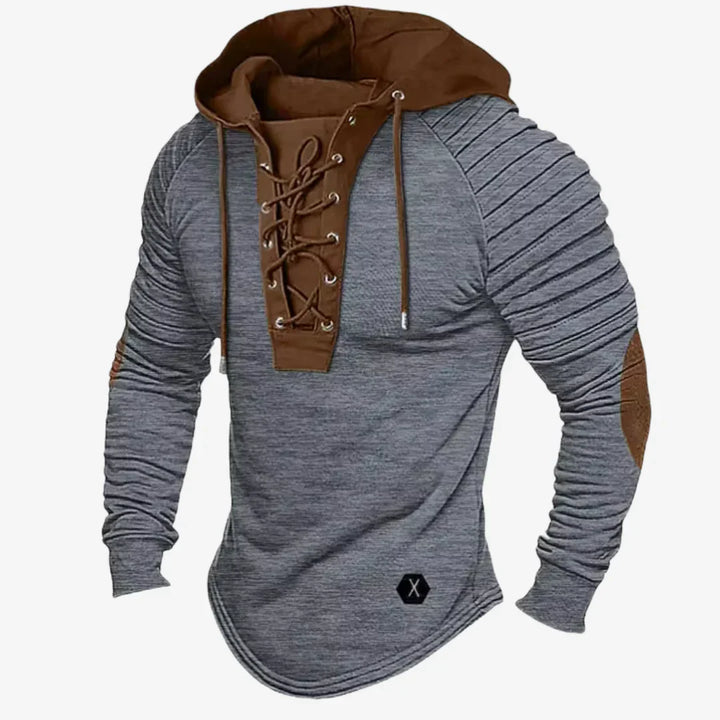 Sudadera de hombre con cuello con cordones y capucha cómoda