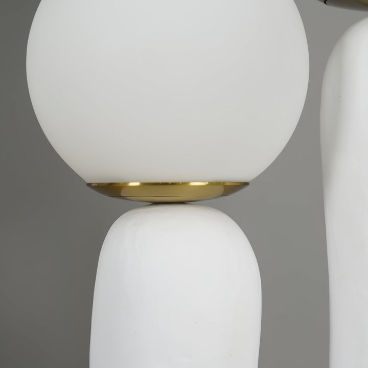 LumiVetro - Lámpara de Mesa Contemporánea de Vidrio y Resina