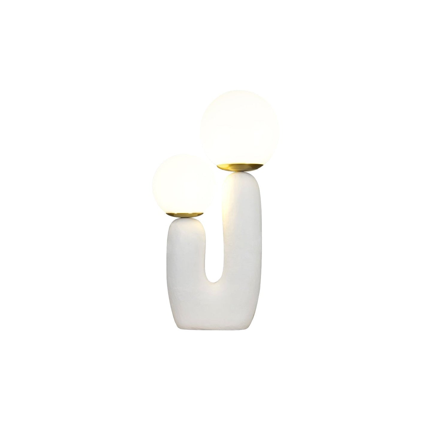 LumiVetro - Lámpara de Mesa Contemporánea de Vidrio y Resina