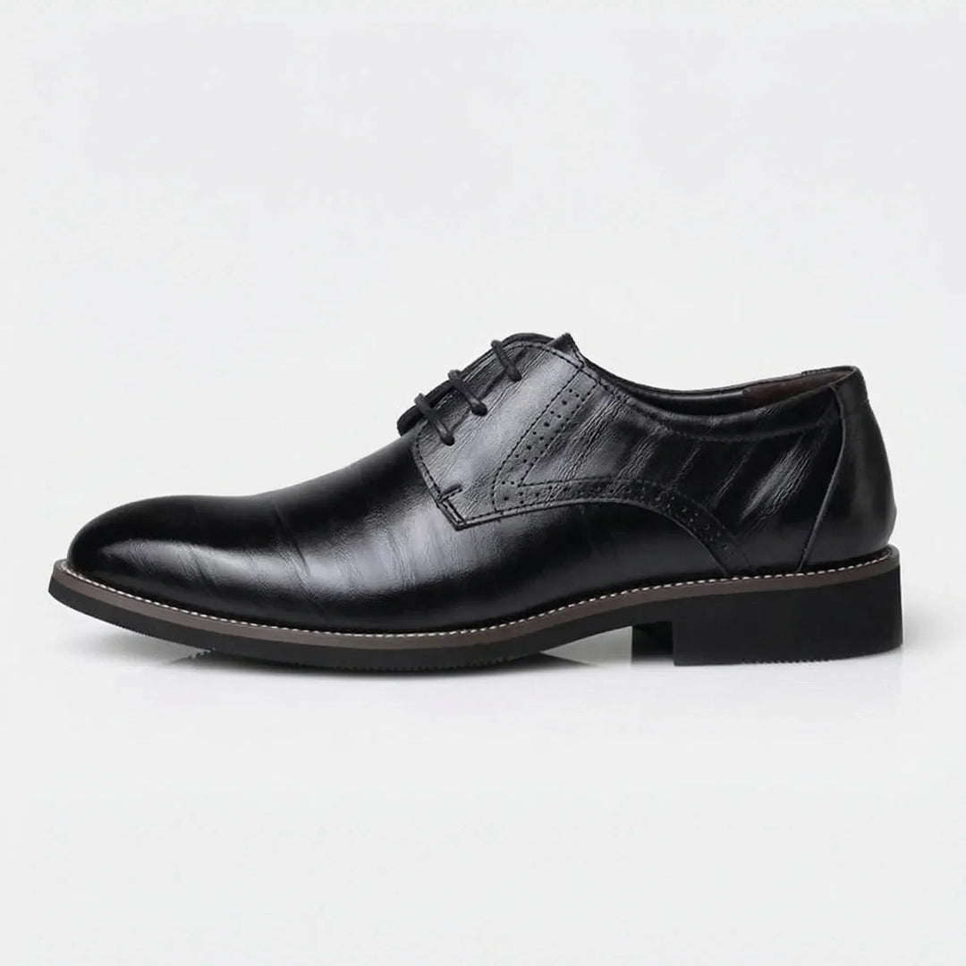 Oxavio - Zapatos Oxford de vestir con cordones para hombre