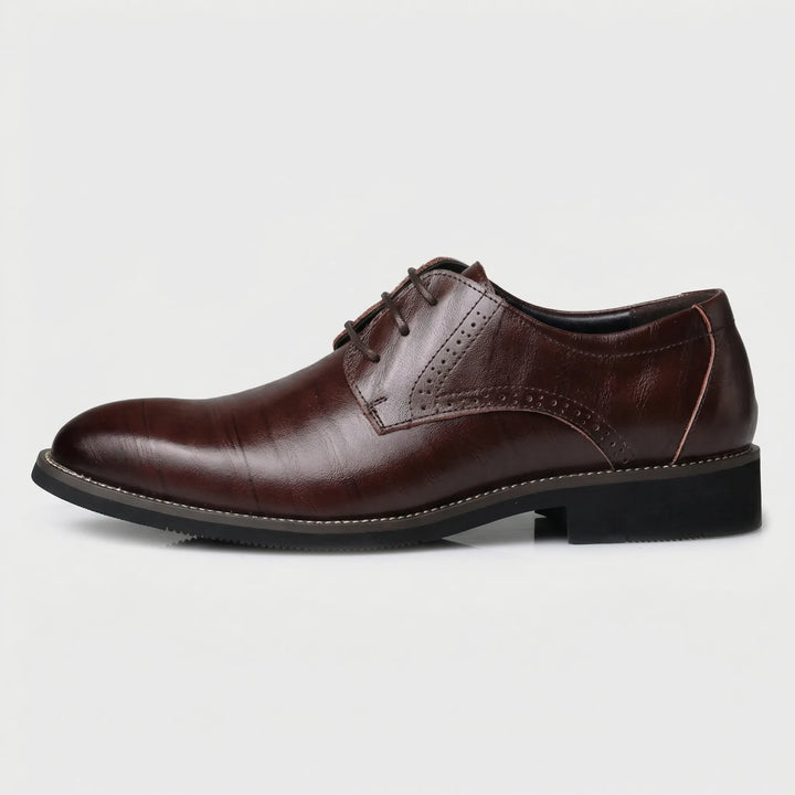 Oxavio - Zapatos Oxford de vestir con cordones para hombre