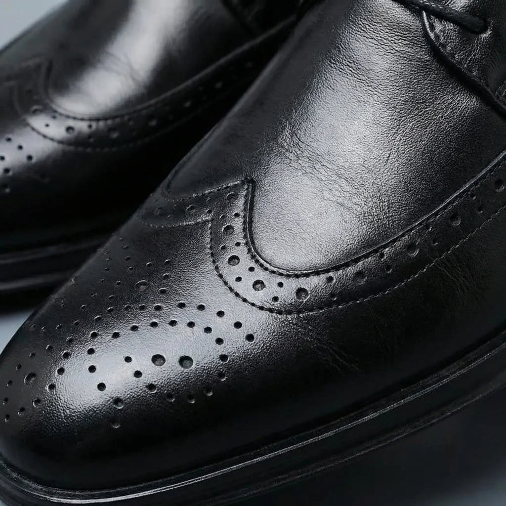 Oxbroque - Zapato de vestir Oxford clásico tipo brogue