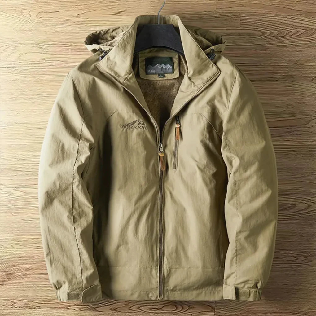 Chaqueta Exterior Impermeable y Transpirable para Hombre con Capucha