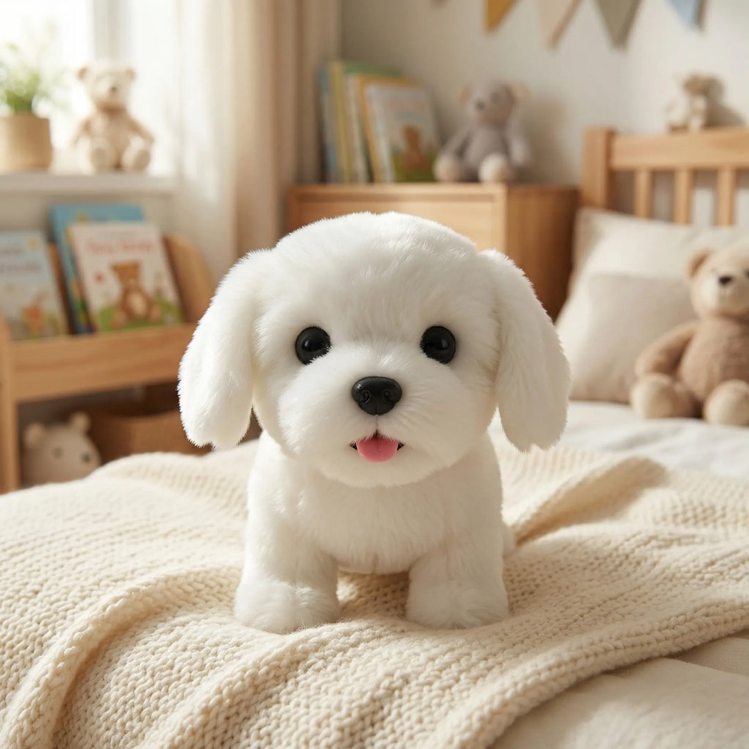 Pawzlee - Cachorro de juguete interactivo y esponjoso