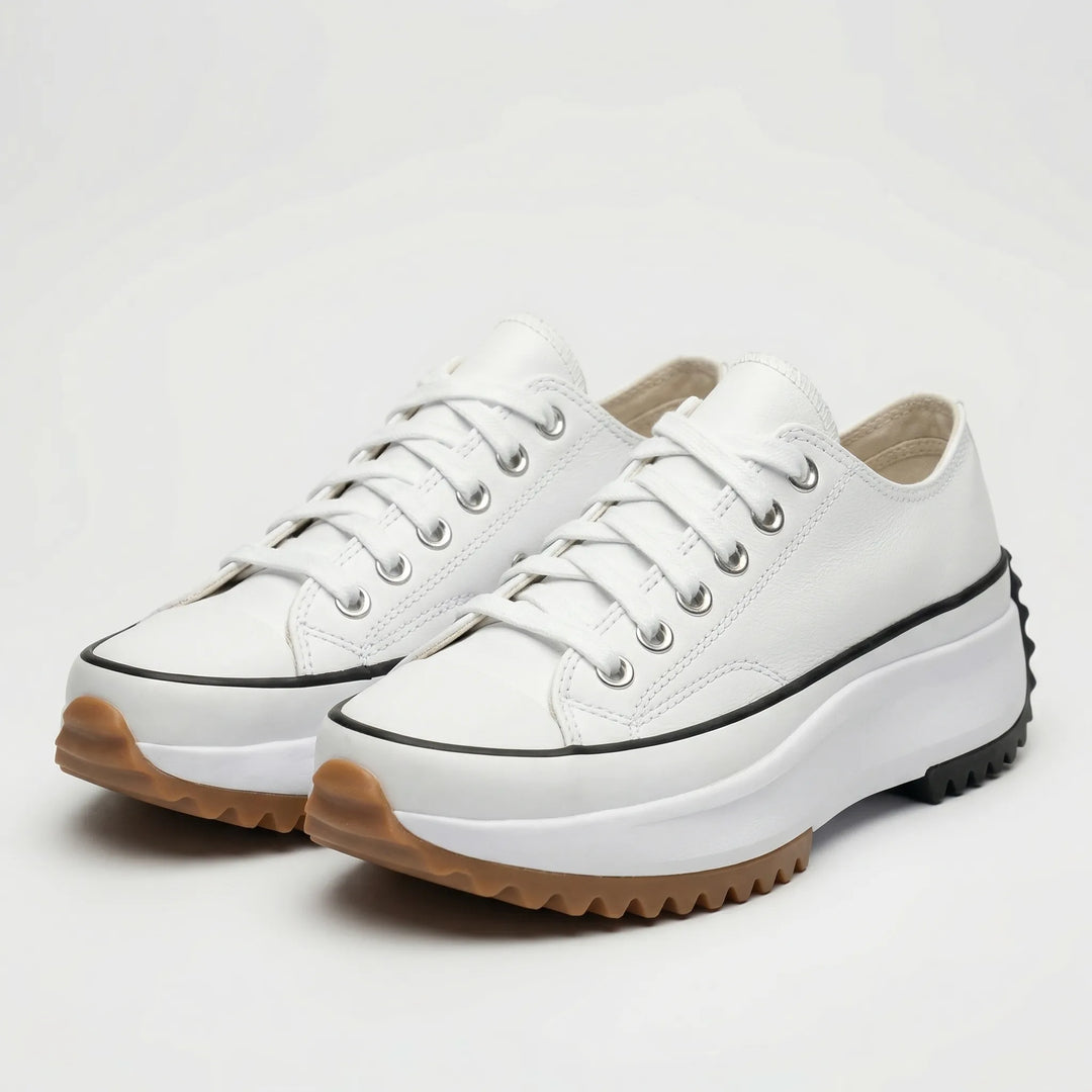 Platavy - Zapatillas deportivas con plataforma y cordones para mujer