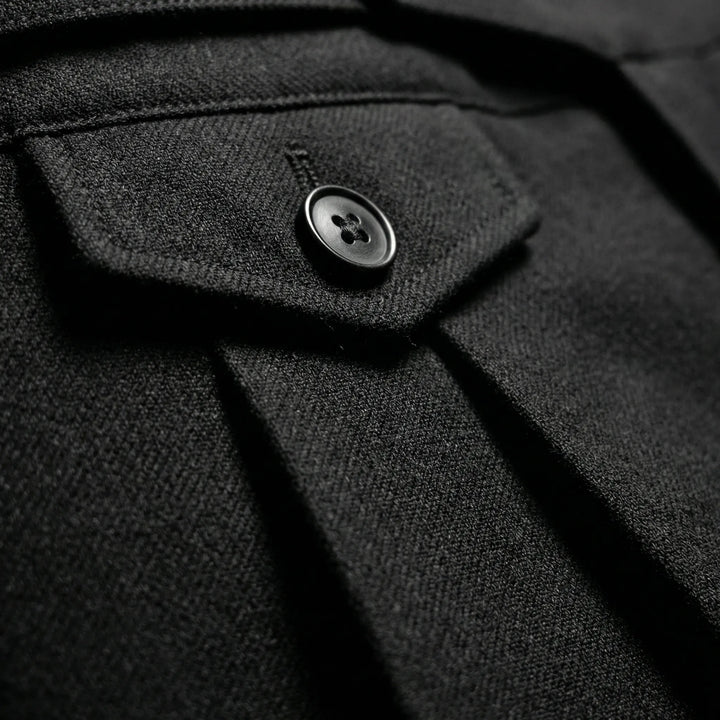 Pleatrix - Pantalones de vestir rectos con pliegues