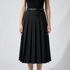 Falda Casual Midi Plisada para Mujeres