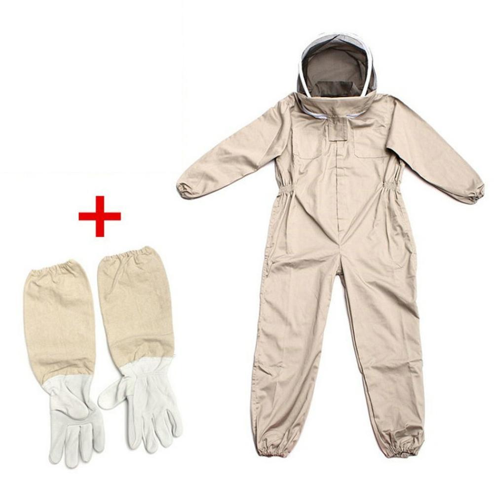 Traje de apicultor profesional de cuerpo completo con ventilación y guantes protectores