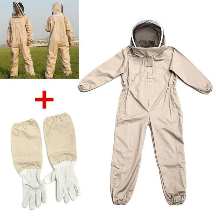Traje de apicultor profesional de cuerpo completo con ventilación y guantes protectores
